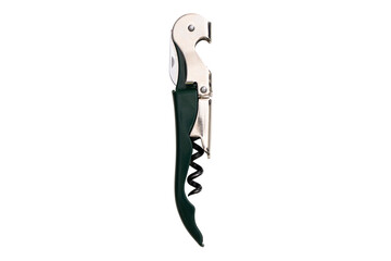 Wine corkscrew portable, transparent background, isolated png.