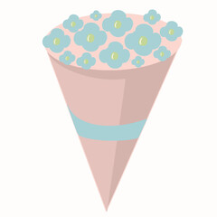 ice cream cone bouquet of beautiful spring flowers,gift,spring card,spring tulips,spring flowers,daisies,tulips,red,green,happy spring,happy birthday
