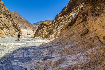 Sentier de randonnée Mosaic canyon dans la death valley