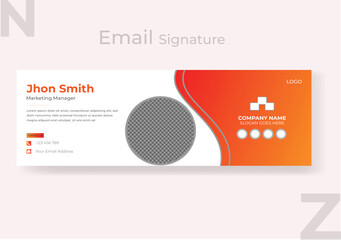 Business email signature minimal layout.
