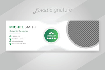 Business email signature minimal layout.