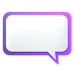 text frame purple gradient 3d illustration