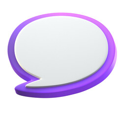 text frame purple gradient 3d illustration