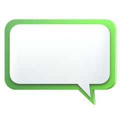 text frame green gradient 3d illustration