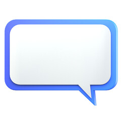 blue gradient text frame 3d illustration