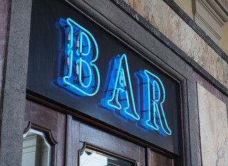 neon bar sign