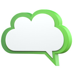 text frame green gradient 3d illustration