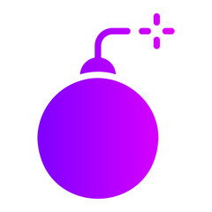 bomb gradient icon
