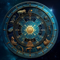 astrologia e segni astrologici, zodiaco segni generative ai - obrazy, fototapety, plakaty