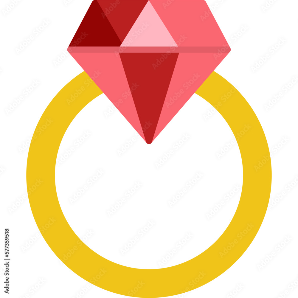 Sticker Diamond Ring Icon