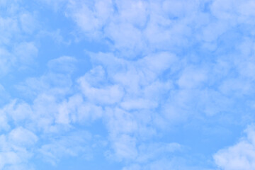 white cloud on blue sky, natural background