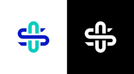 Obraz premium Letter so industrial technology logo vector monogram icon Design template