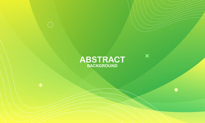 Abstract green background with waves. Eps10 vector