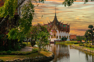 Fototapeta na wymiar Ancient city (Mueang Boran) Bangkok, Thailand 