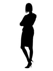 女性のシルエット