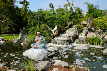 Fountain in ancient Siam, Thailand