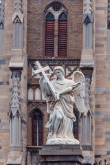 Obraz premium The landmark Hongjialou Catholic Church in Jinan, Shandong province