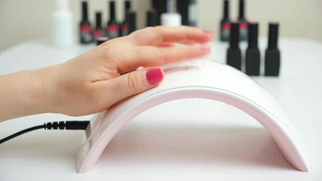Ultraviolet UV LED lamp for drying, polymerization gel polish for nail polish coating, nail salon