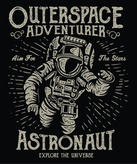 Outerspace Adventure T-shirt Design