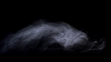 smoke on black background