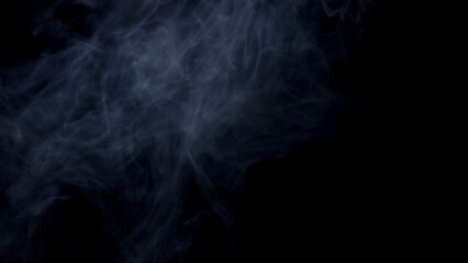 smoke on black background