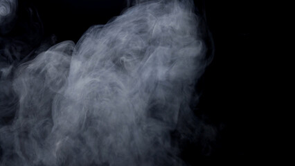 smoke on black background