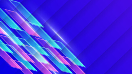 Blue dynamic gradient geometrical background