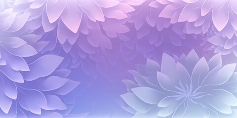 Fototapeta na wymiar Purple Abstract Iridescent Flower Background / Banner - Generative Ai Illustration 