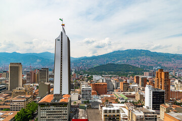 Medellín, Colombia. Coltejer Building. Downtown