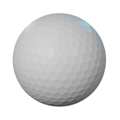 golf ball isolated 3d illustration