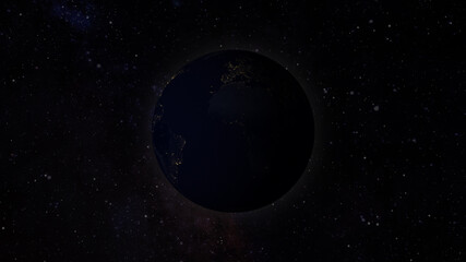 Fototapeta premium Earth at night from space