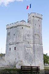 Medieval tower at La Rochelle harbour, France