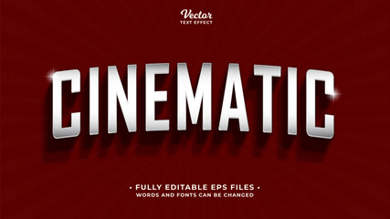 Cinematic text effect editable eps cx