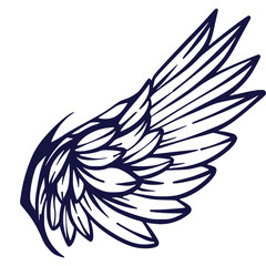 Illustration wing art
