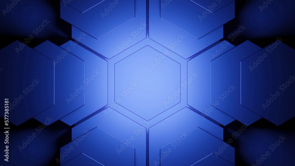 Poster futuristic geometric pattern pulsates. design. pulsating 3d pattern in futuristic style. technologic