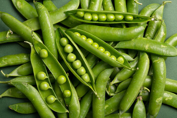 green peas close up