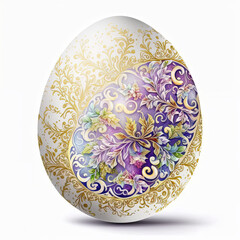  Stunning Watercolor Easter Egg with a Unique and Vibrant Design created using generative ai