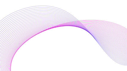 tech wavy line color gradient background vector illustration