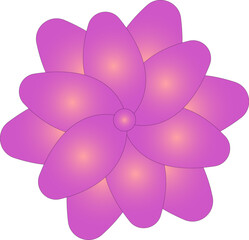 vector flower isolated on white background
