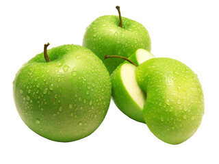 Fresh green apple isolated 