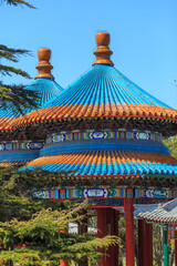 The ancient buildings in Beijing's Temple of Heaven Park