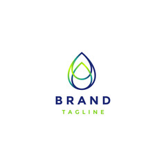Symbol Three Water Drops Icon Logo Design. Simple Three Water Drops In Elegant Lines Logo Design.