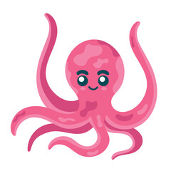 pink octopus sealife animal