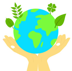 Earth day - happy earth day - save earth illustration 