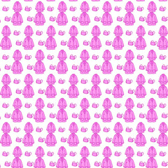 pink chemical science clothes pattern