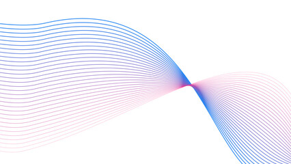cyan blue red magenta tech wavy lines gradient vector illustration