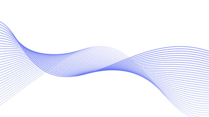 blue tech wavy lines gradient vector illustration