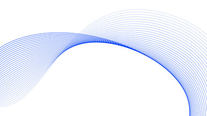 blue tech wavy lines gradient vector illustration