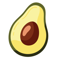 fresh half avocado vegetable