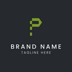 Letter P logo vector design tamplate